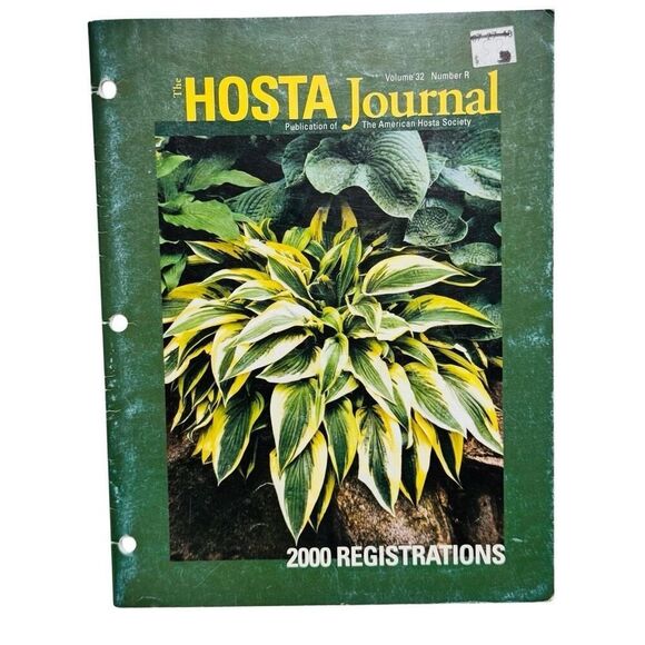 The Hosta Journal 2000 Registrations Magazine Vol 32 Number R - Picture 1 of 8